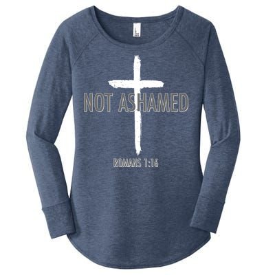 Not Ashamed Romans 1:16 Women's Perfect Tri Tunic Long Sleeve Shirt