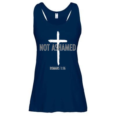 Not Ashamed Romans 1:16 Ladies Essential Flowy Tank