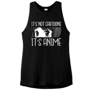 Not Cartoons It's Anime Ladies PosiCharge Tri-Blend Wicking Tank