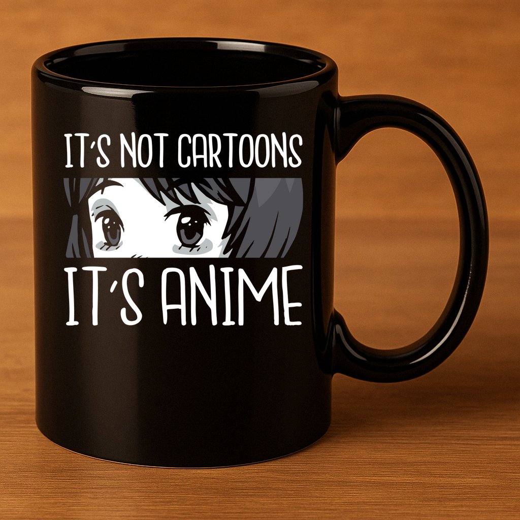 Not Cartoons It's Anime 11oz C Handle Ceramic Mug