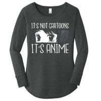 Not Cartoons It's Anime Women's Perfect Tri Tunic Long Sleeve Shirt