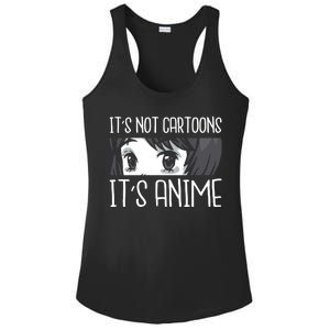 Not Cartoons It's Anime Ladies PosiCharge Competitor Racerback Tank