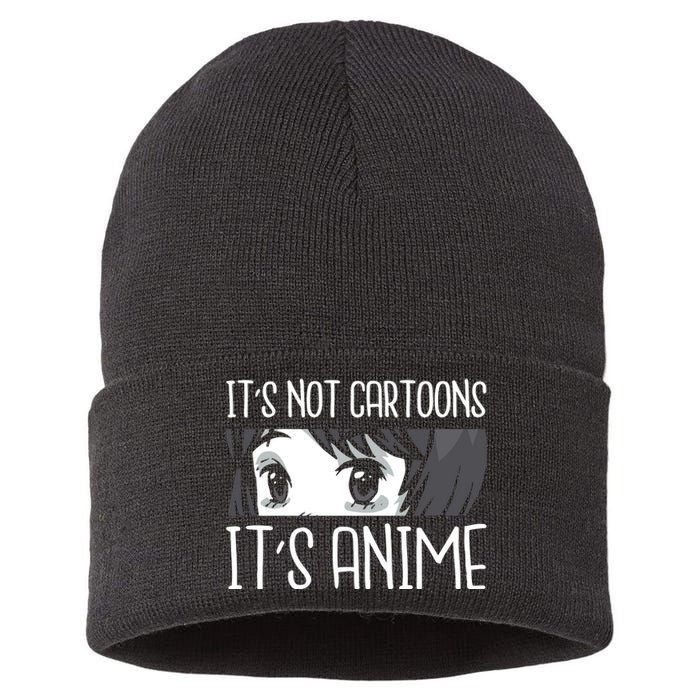 Not Cartoons It's Anime Sustainable Knit Beanie