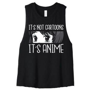 Not Cartoons It's Anime Women's Racerback Cropped Tank