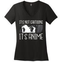 Not Cartoons It's Anime Women's V-Neck T-Shirt