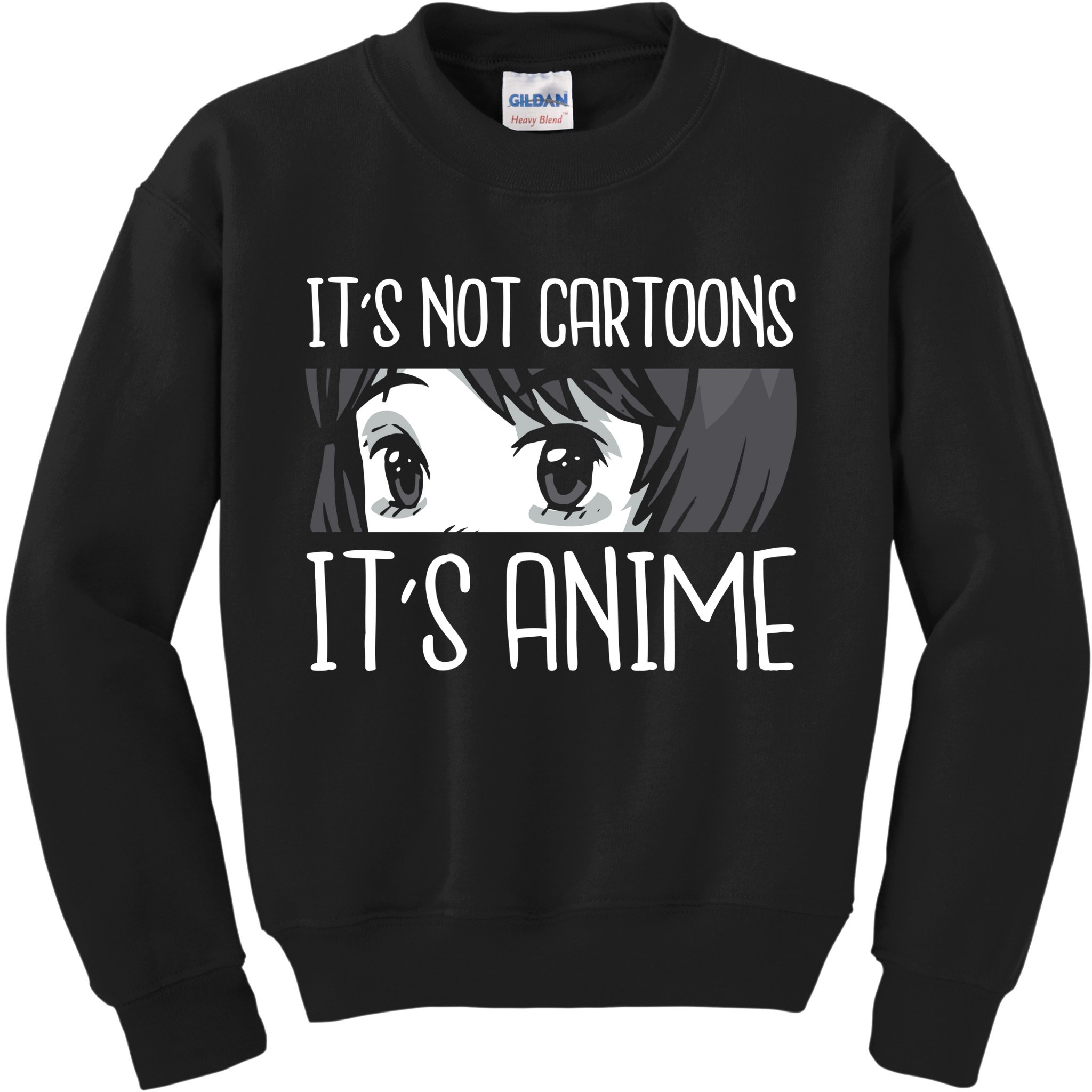 Not Cartoons It's Anime Kids Sweatshirt