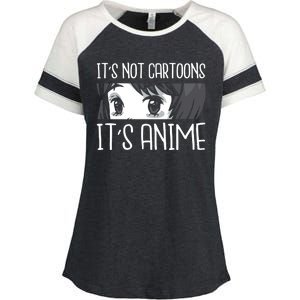 Not Cartoons It's Anime Enza Ladies Jersey Colorblock Tee