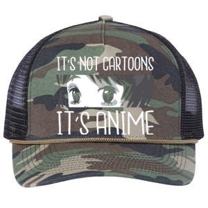 Not Cartoons It's Anime Retro Rope Trucker Hat Cap