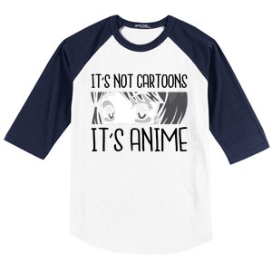 Not Cartoons It's Anime Baseball Sleeve Shirt