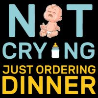Not Crying Just Ordering Dinner Wool Snapback Cap