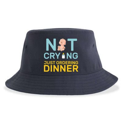 Not Crying Just Ordering Dinner Sustainable Bucket Hat