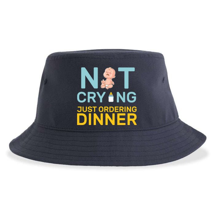 Not Crying Just Ordering Dinner Sustainable Bucket Hat