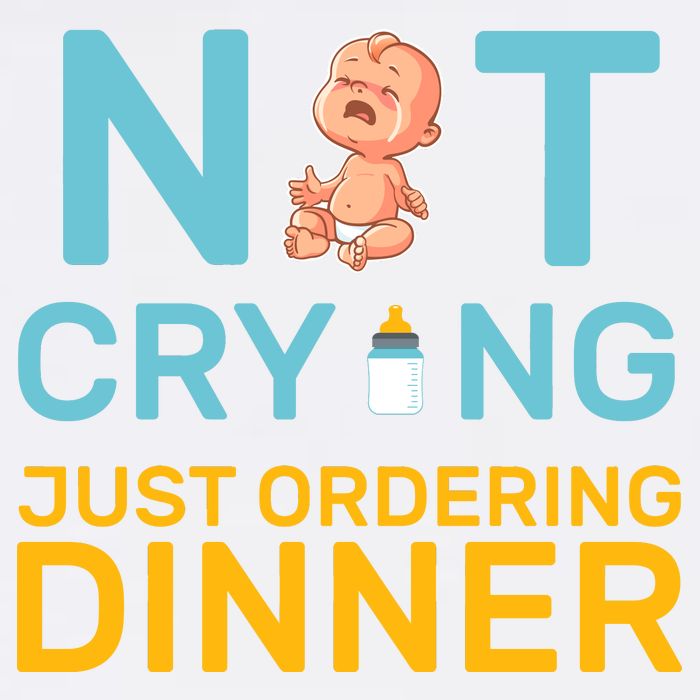 Not Crying Just Ordering Dinner Garment-Dyed Sweatshirt
