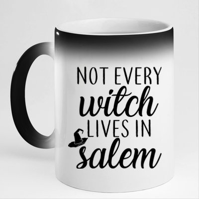 Not Every Witch Live In Salem  11oz Black Color Changing Mug