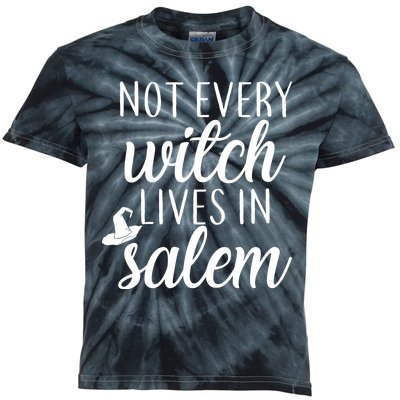 Not Every Witch Live In Salem  Kids Tie-Dye T-Shirt