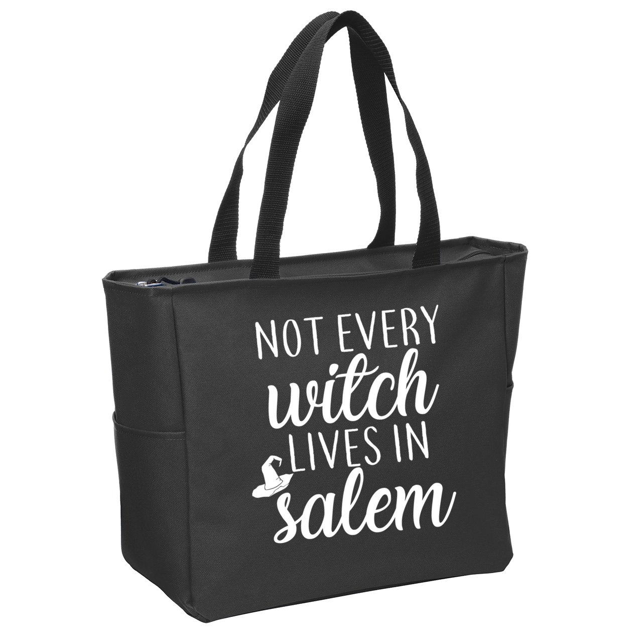 Not Every Witch Live In Salem  Zip Tote Bag