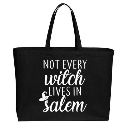 Not Every Witch Live In Salem  Cotton Canvas Jumbo Tote