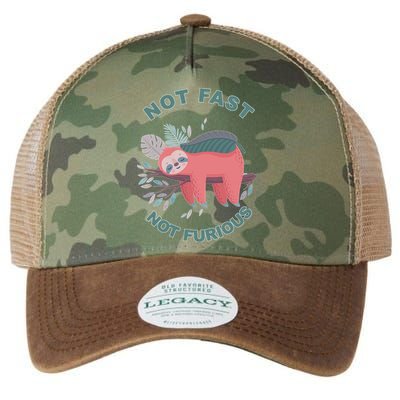 Not Fast Not Furious Sloth Cute Legacy Tie Dye Trucker Hat