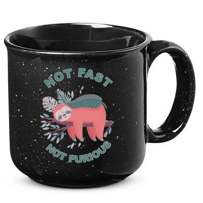 Not Fast Not Furious Sloth Cute 15oz Campfire Ceramic Mug