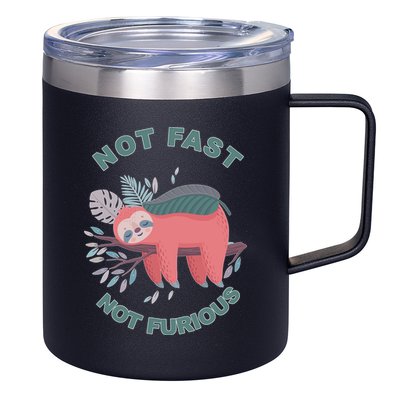 Not Fast Not Furious Sloth Cute 12oz Stainless Steel Coffee Mug