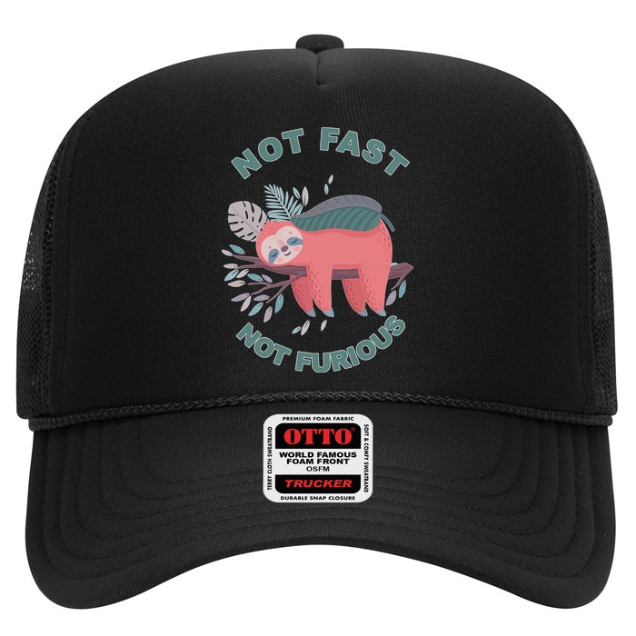 Not Fast Not Furious Sloth Cute Trucker Hat