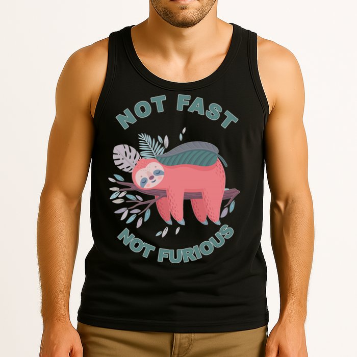 Not Fast Not Furious Sloth Cute Tank Top