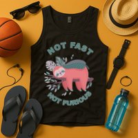 Not Fast Not Furious Sloth Cute Tank Top