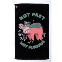 Not Fast Not Furious Sloth Cute Golf Towel