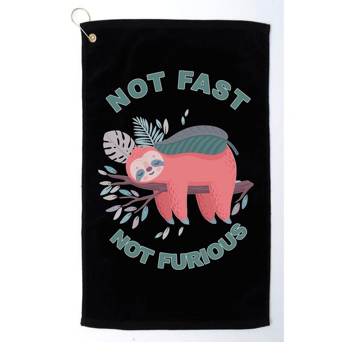 Not Fast Not Furious Sloth Cute Golf Towel