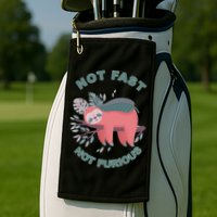 Not Fast Not Furious Sloth Cute Golf Towel