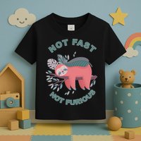 Not Fast Not Furious Sloth Cute Toddler T-Shirt