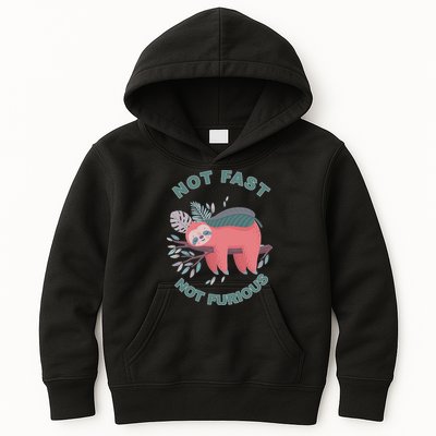 Not Fast Not Furious Sloth Cute Kids Hoodie