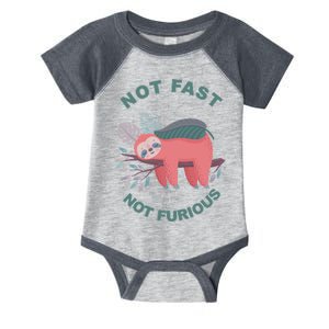 Not Fast Not Furious Sloth Cute Infant Baby Jersey Bodysuit