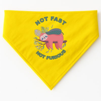 Not Fast Not Furious Sloth Cute USA-Made Doggie Bandana