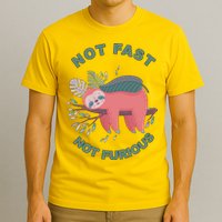 Not Fast Not Furious Sloth Cute T-Shirt