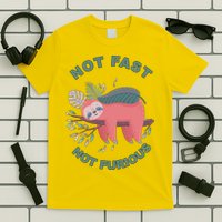Not Fast Not Furious Sloth Cute T-Shirt