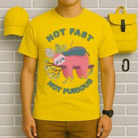 Not Fast Not Furious Sloth Cute T-Shirt