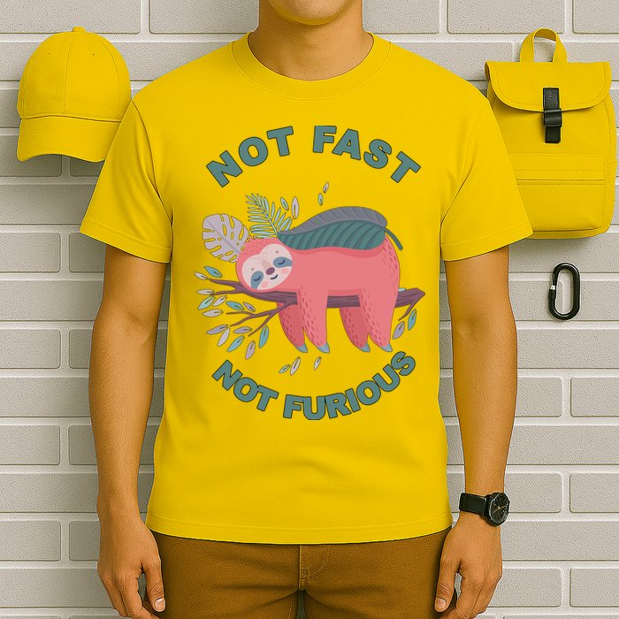 Not Fast Not Furious Sloth Cute T-Shirt