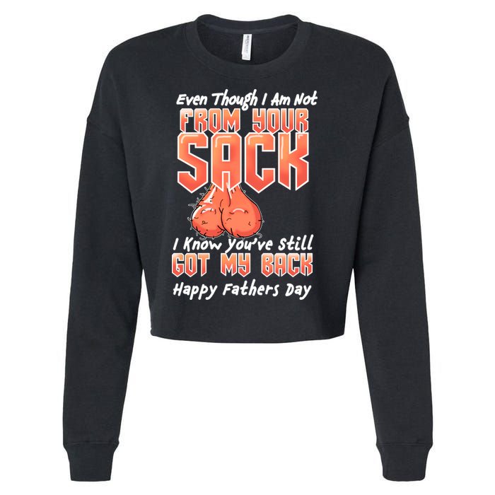 Not From Your Sack I Know You've Still Got My Back Cropped Pullover Crew