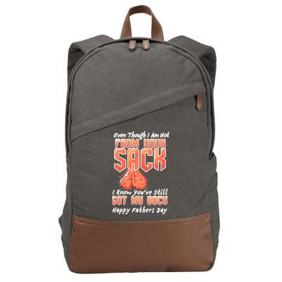 Not From Your Sack I Know You've Still Got My Back Cotton Canvas Backpack