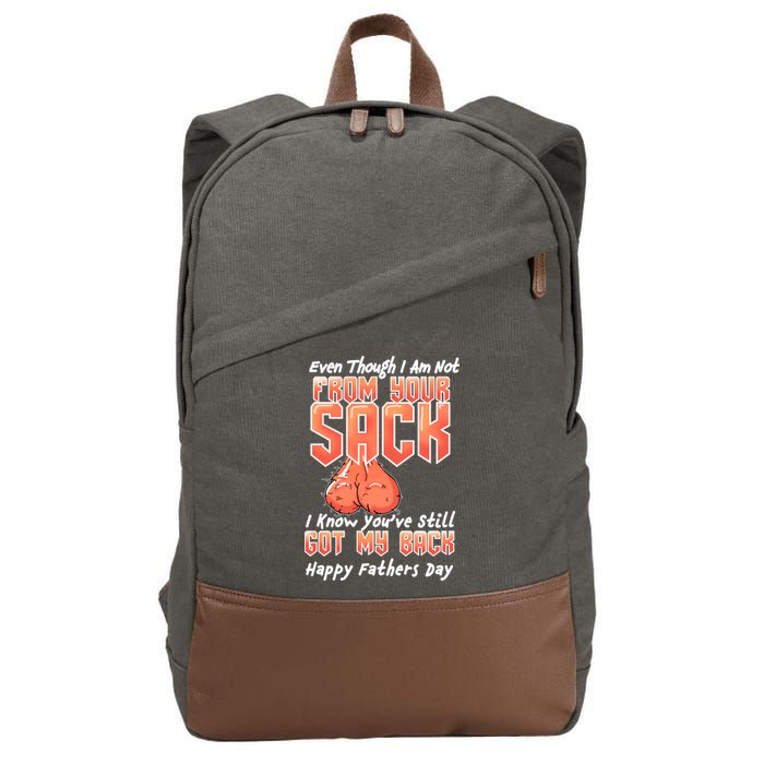 Not From Your Sack I Know You've Still Got My Back Cotton Canvas Backpack