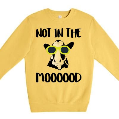 Not In The Moooood Premium Crewneck Sweatshirt