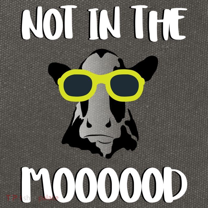 Not In The Moooood Cotton Canvas Backpack