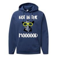 Not In The Moooood Performance Fleece Hoodie