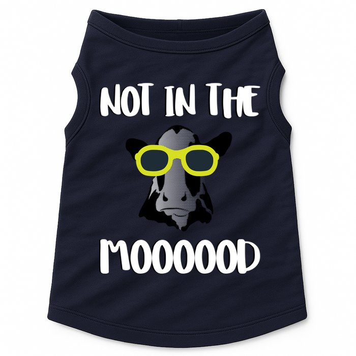 Not In The Moooood Doggie Tank