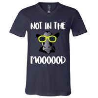 Not In The Moooood V-Neck T-Shirt