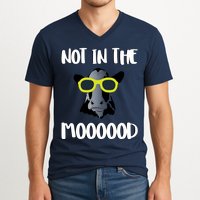 Not In The Moooood V-Neck T-Shirt