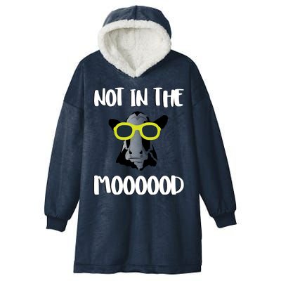 Not In The Moooood Hooded Wearable Blanket