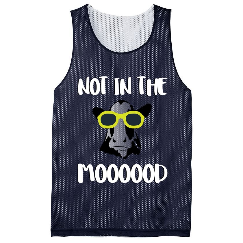 Not In The Moooood Mesh Reversible Basketball Jersey Tank