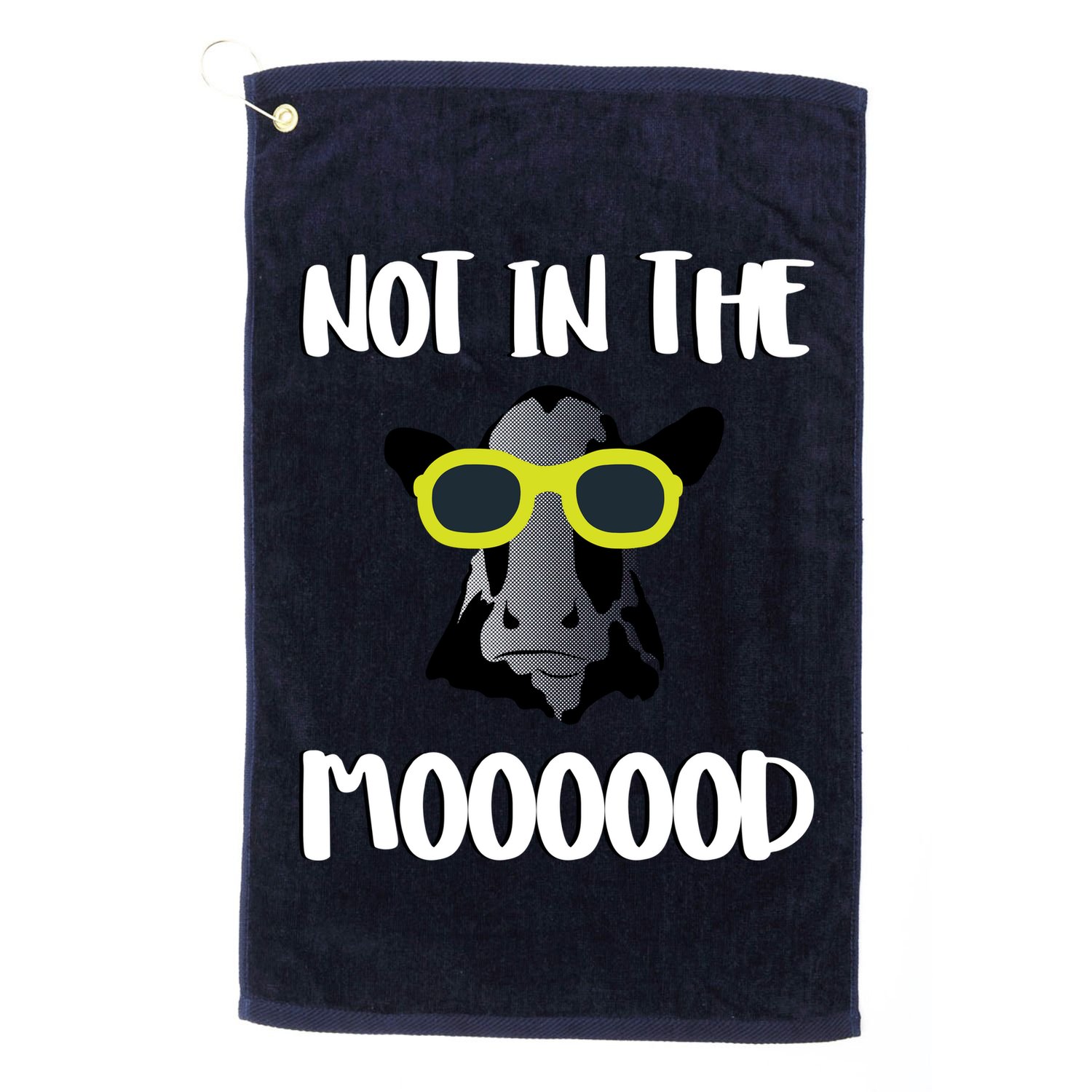Not In The Moooood Golf Towel